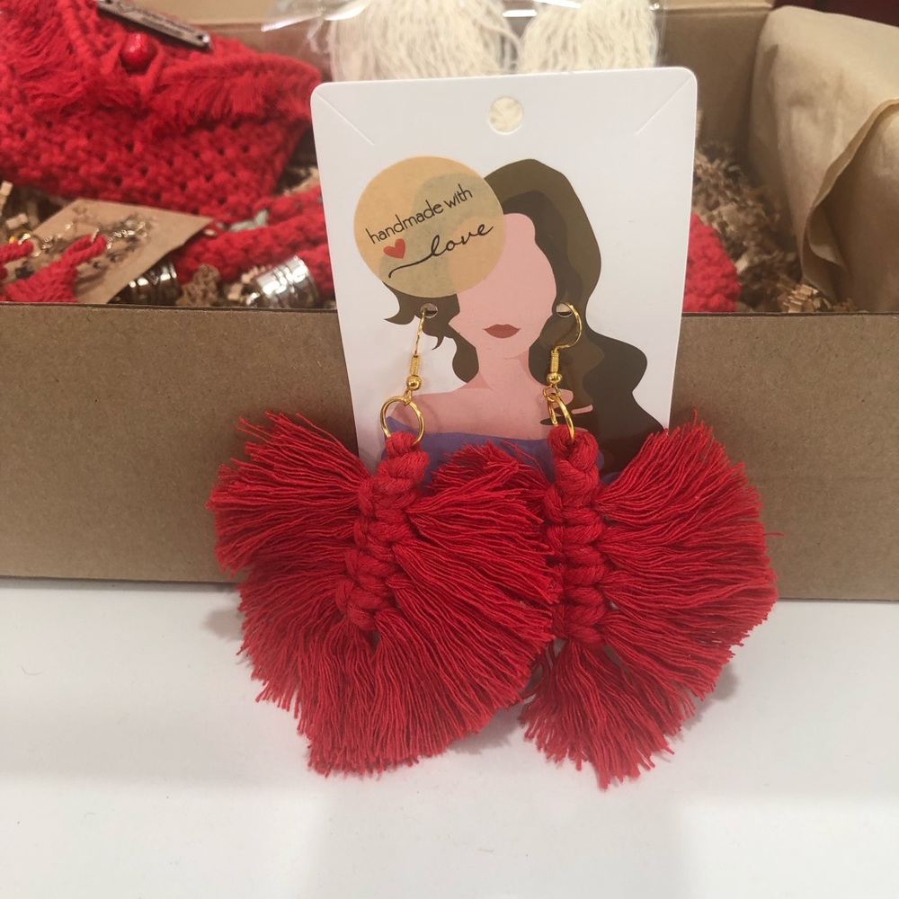 ♥️Handmade Red macrame box♥️ - Picture 4 of 9
